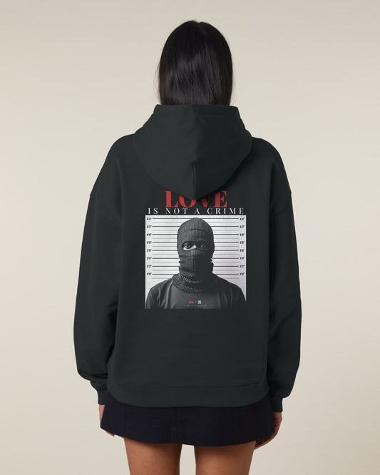 Love is not a Crime Statement Hoodie Rückansicht