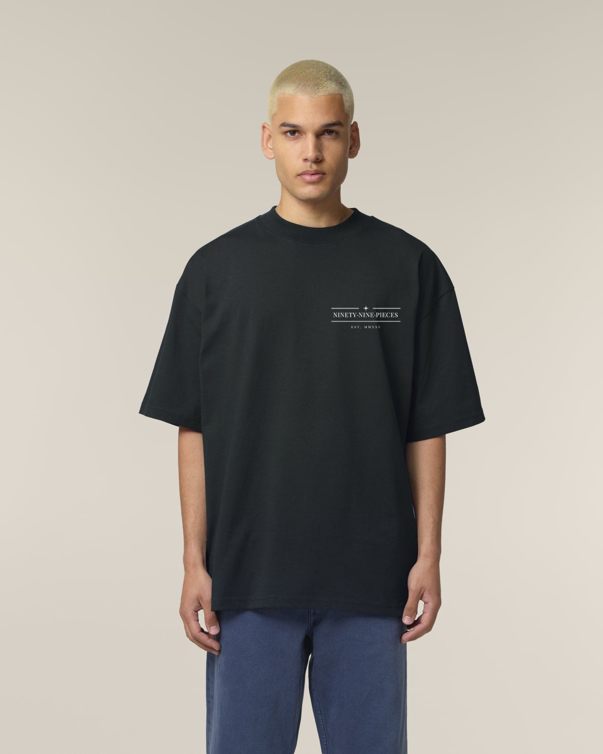 Not Basic Oversized Statement-Shirt Frontansicht 99 Pieces Streetwear