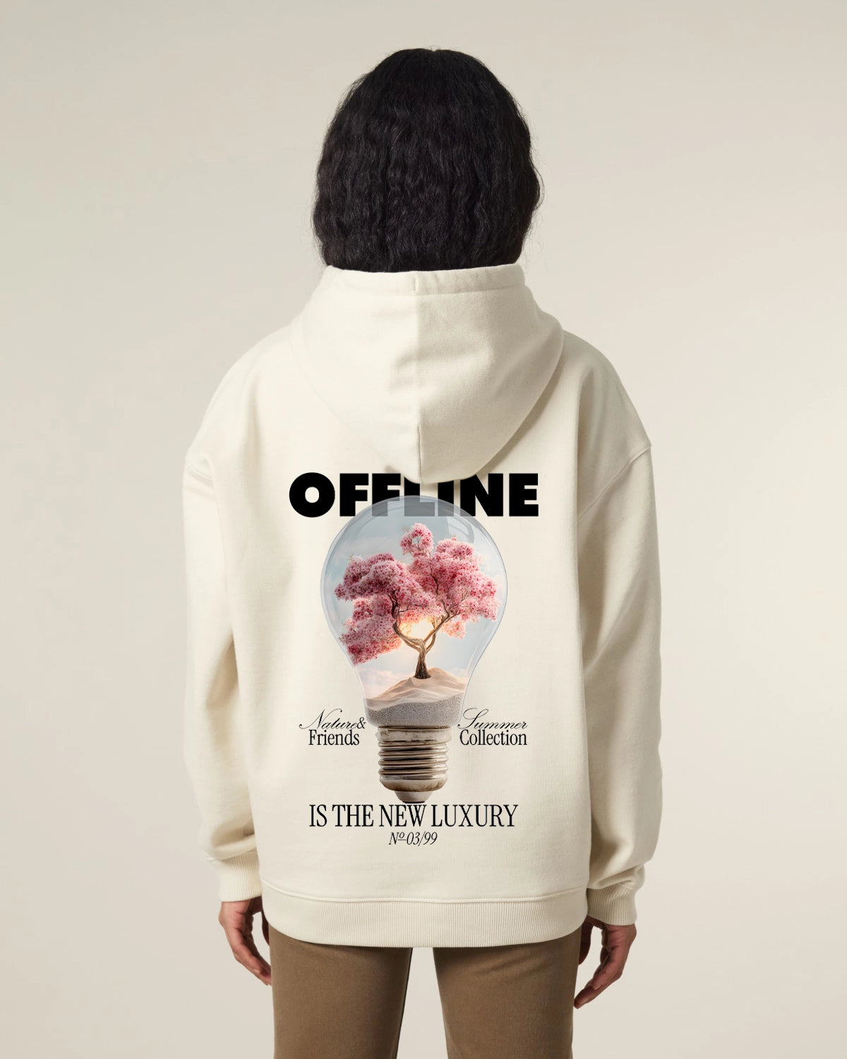 Offline is the new Luxury — Hoodie Rückansicht