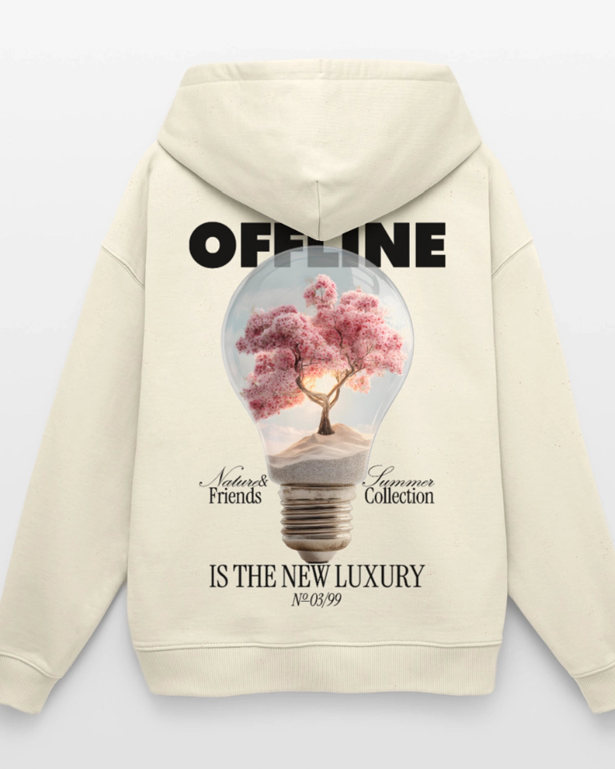 Offline is the new Luxury — Hoodie Rückansicht Detail 99Pieces streetwear