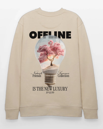Offline is the new Luxury — Sweatshirt Rückansicht Detail 99Pieces Streetwear